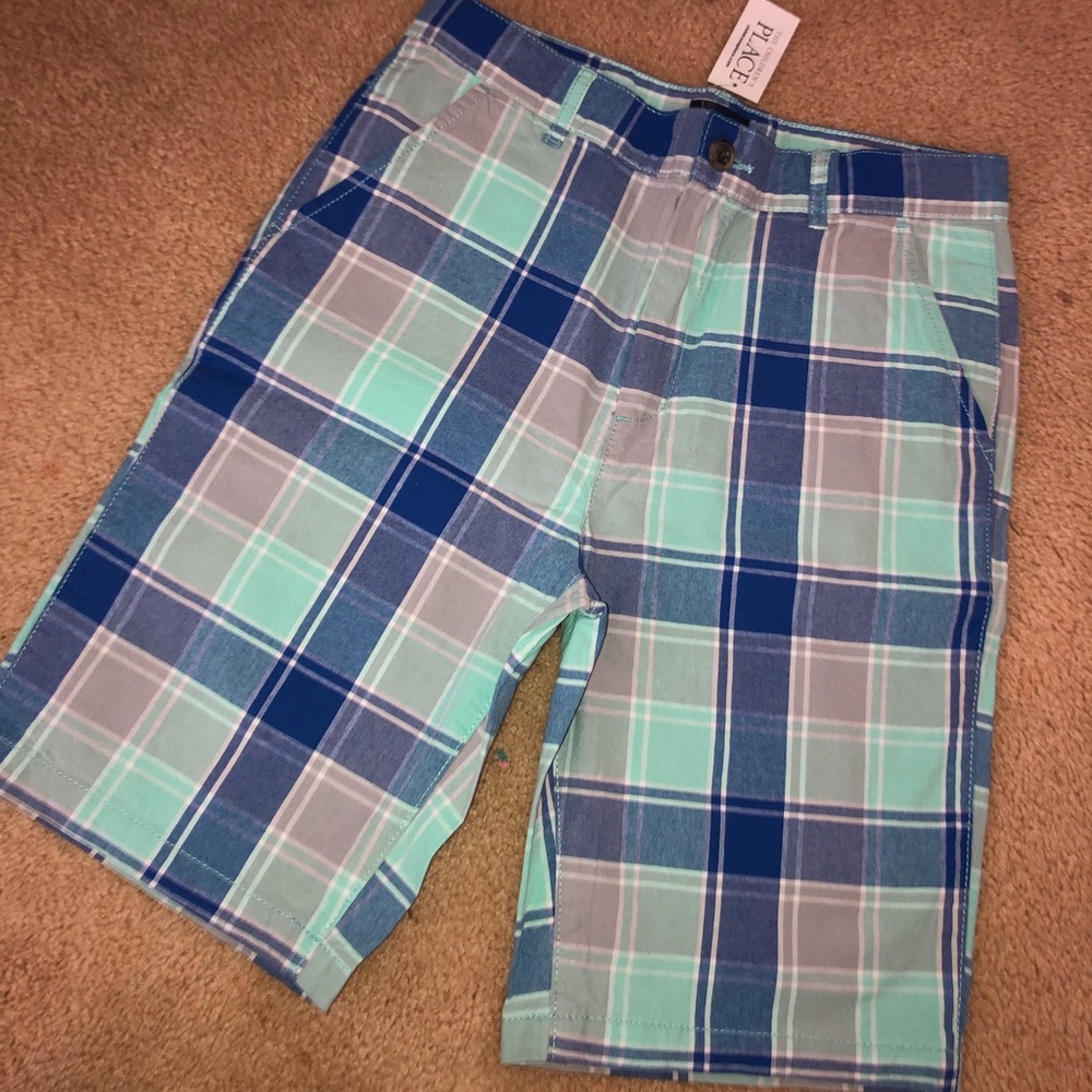 Boys Plaid Shorts
